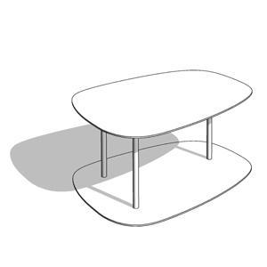 Industrial Modern Steel Ruby Organic Coffee Tables - HighTower