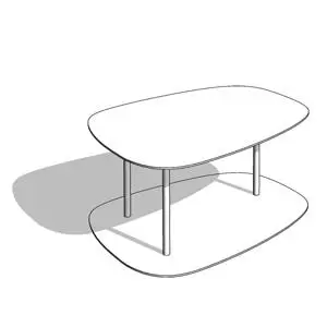 Industrial Modern Steel Ruby Organic Coffee Tables - HighTower