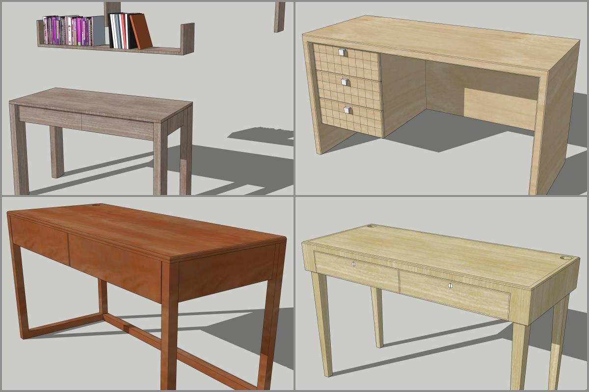 Combo Study Modern Desk
