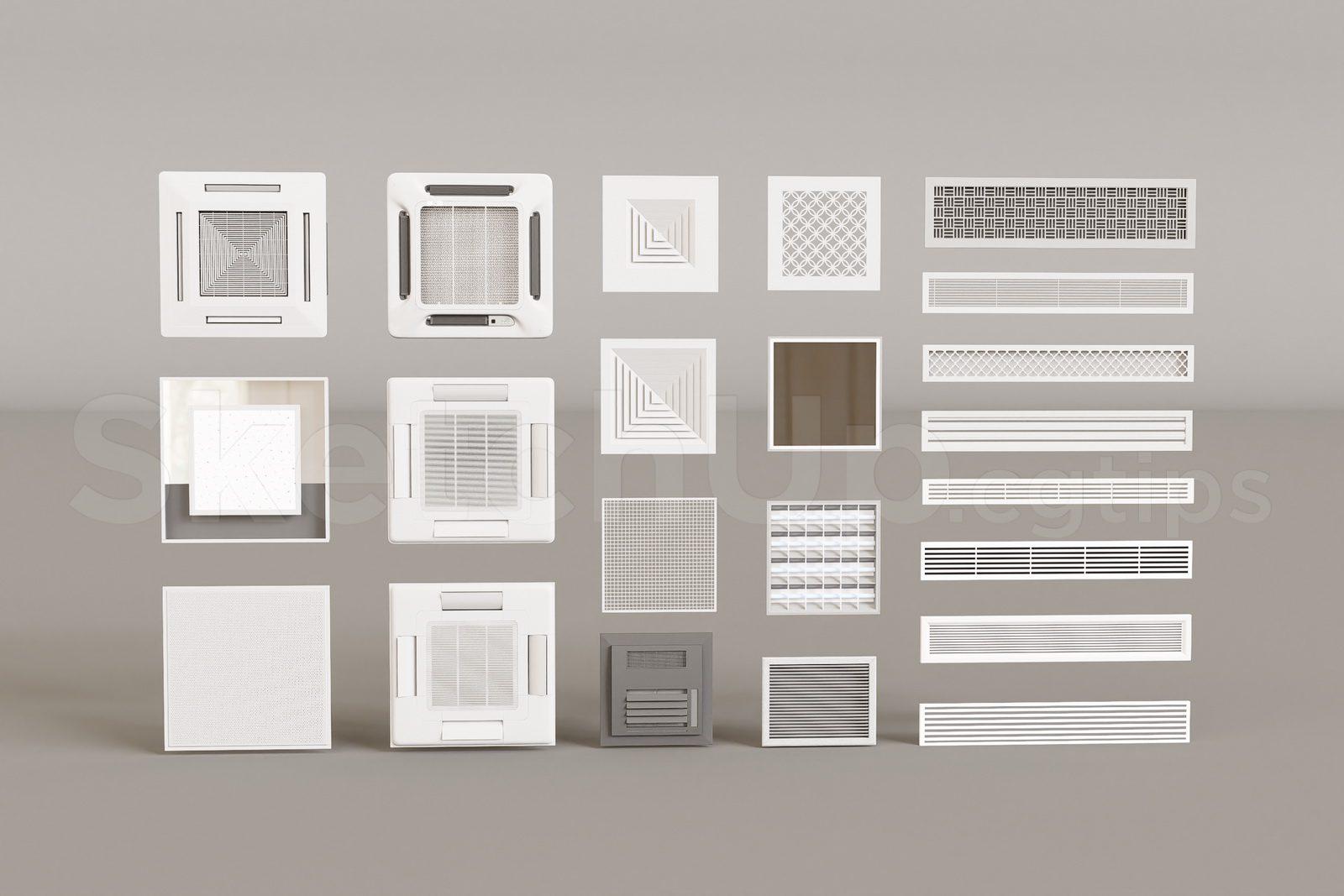 Recessed Air Conditioning Vent