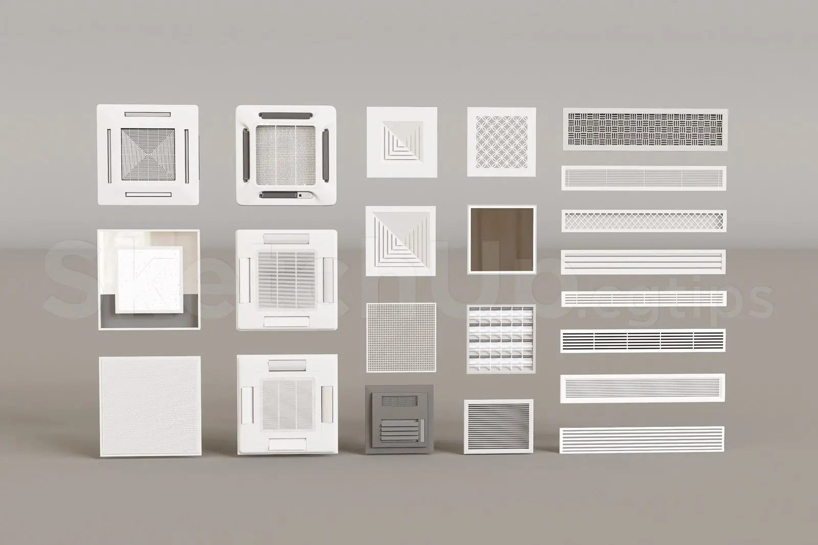 Recessed Air Conditioning Vent