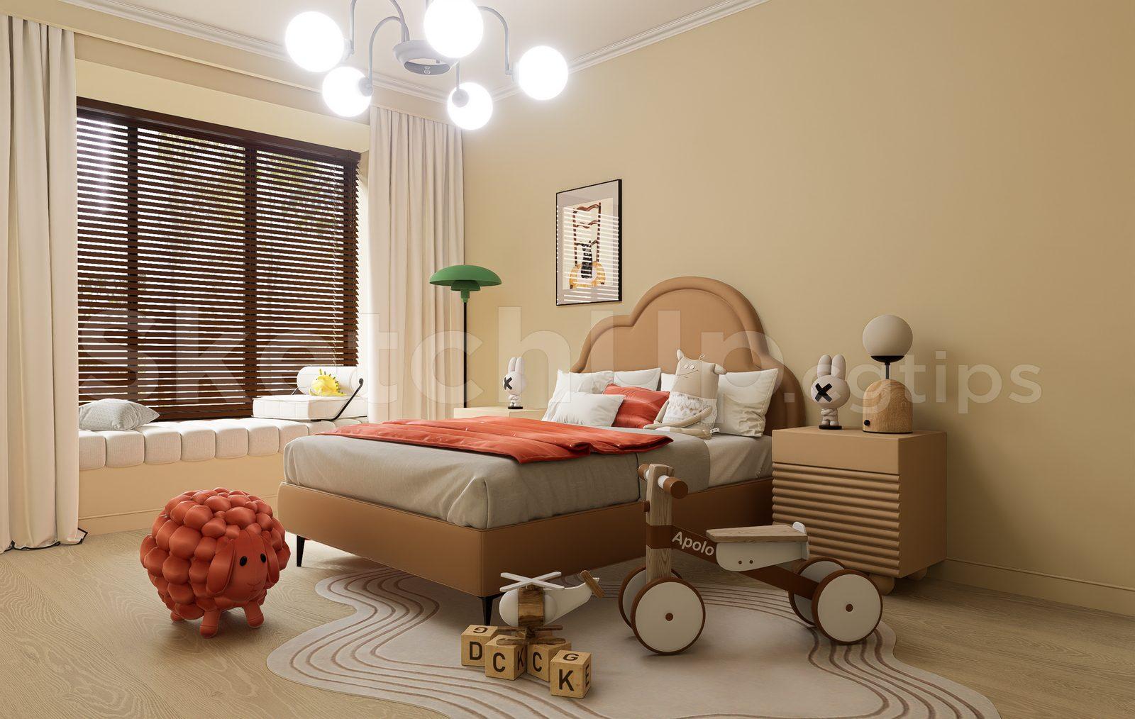 Kids Bedroom Interior — preview 1 (cgtips)