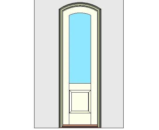 Kolbe Ultra Series Segment Head Inswing Door 1-Wide 1-Panel Oak Sill Units