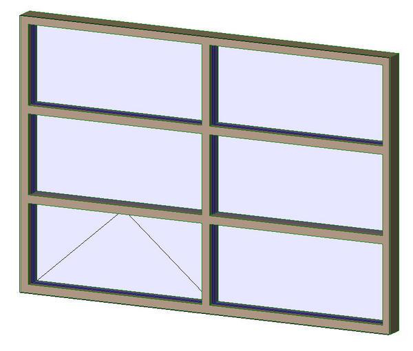 Aluminum Exterior Window 2x3