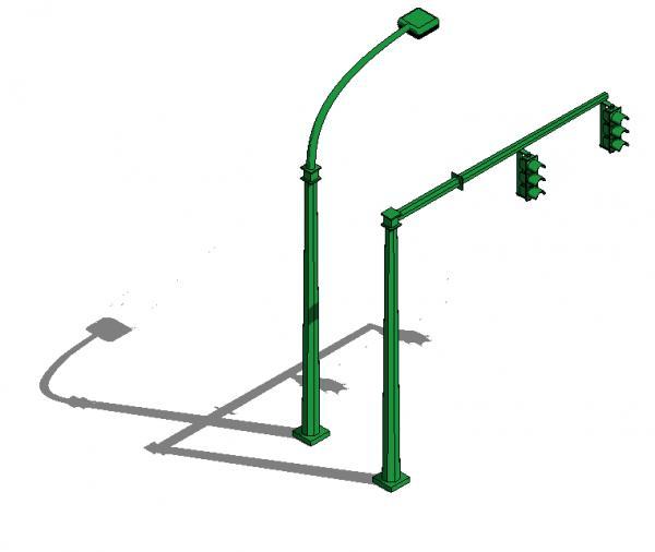 Pure Revit Traffic and Street Light