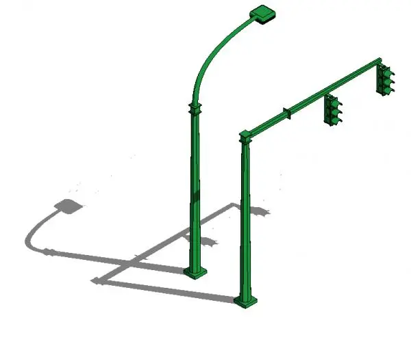 Pure Revit Traffic and Street Light