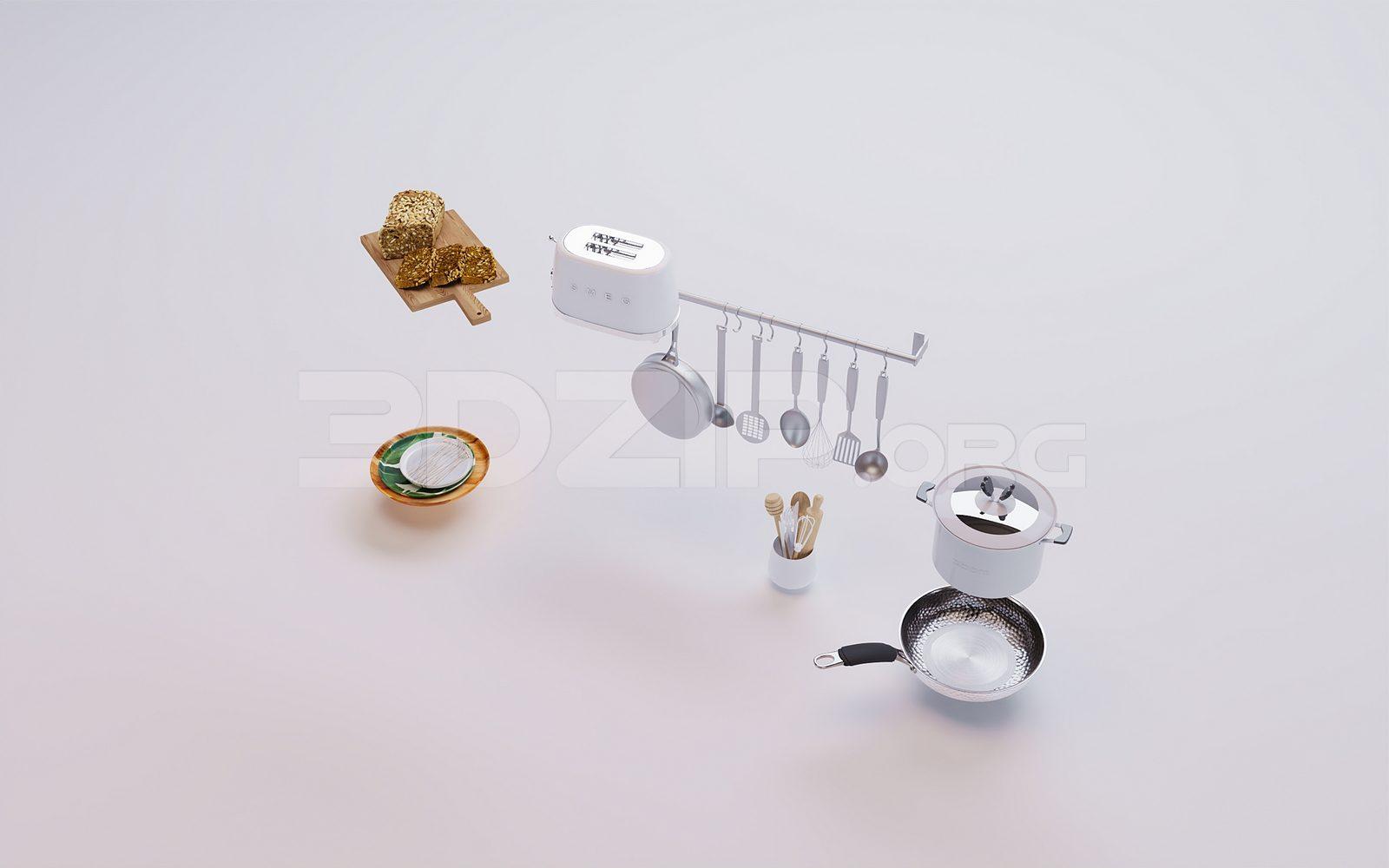 Tableware Kitchen — preview 1 (3dzip)