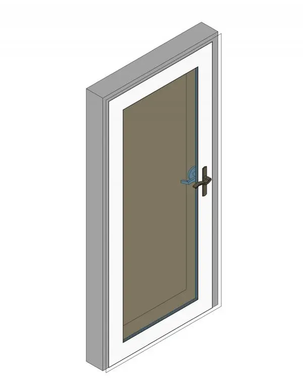 Residential Exterior Door with Optional Storm Door
