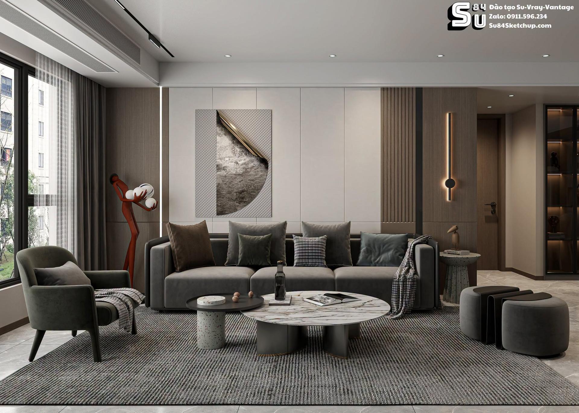 Modern Luxury Living Room Interior