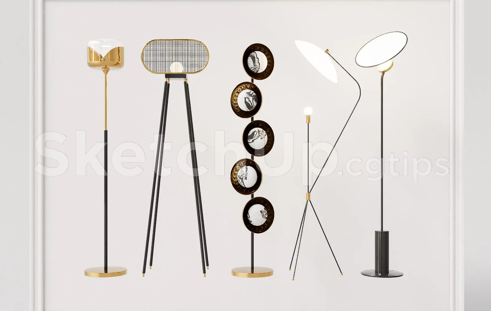Modern Floor Lamps Set – Luxury Interior Lighting