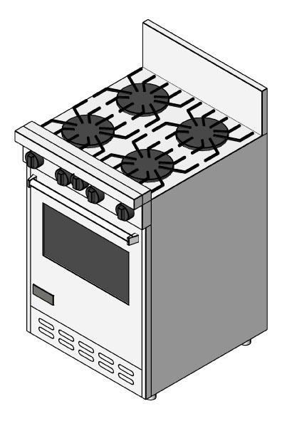 Viking Open Burner Range