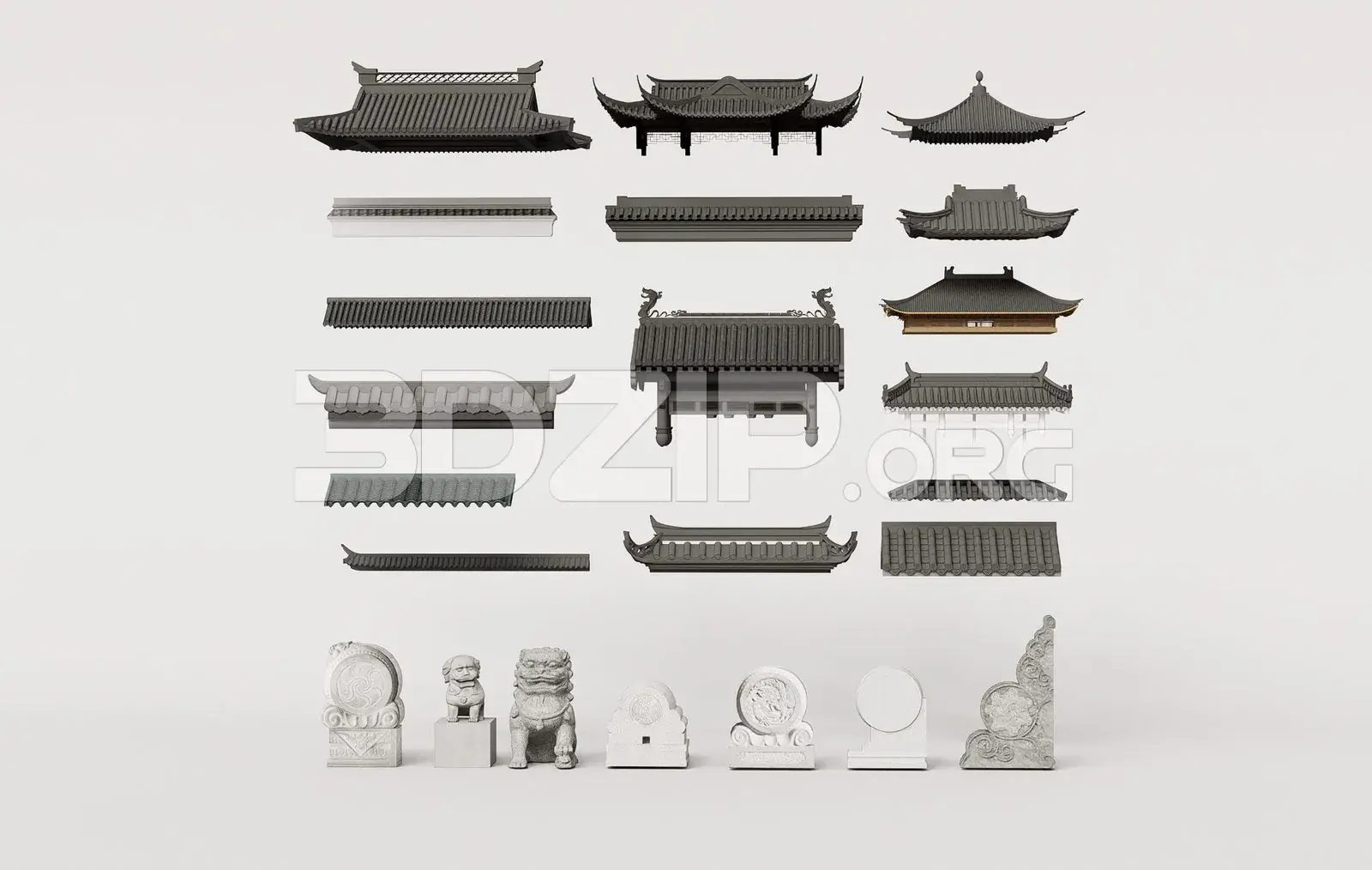 Traditional Asian Roof Collection
