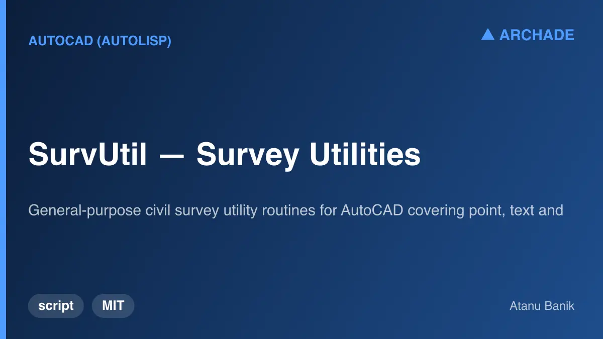 SurvUtil — Survey Utilities