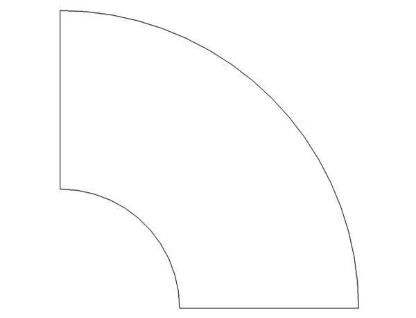 Curved sidewalk