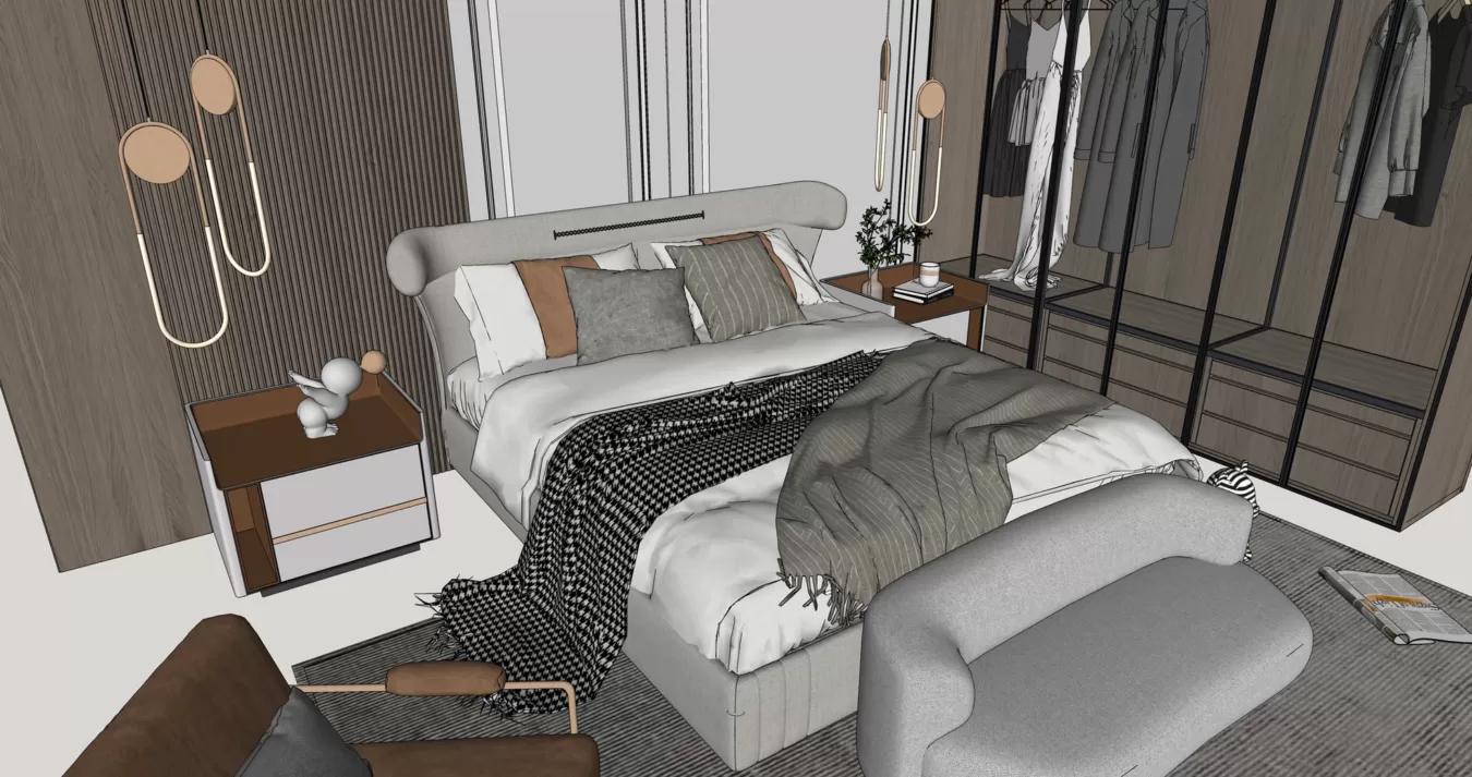 Interior Bedroom Scene