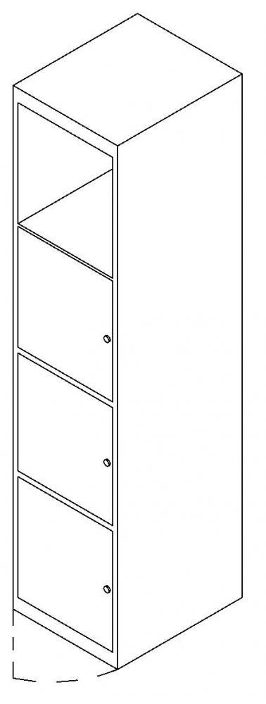 Three Door Locker