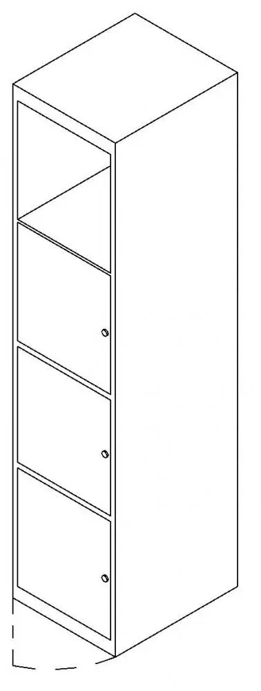 Three Door Locker