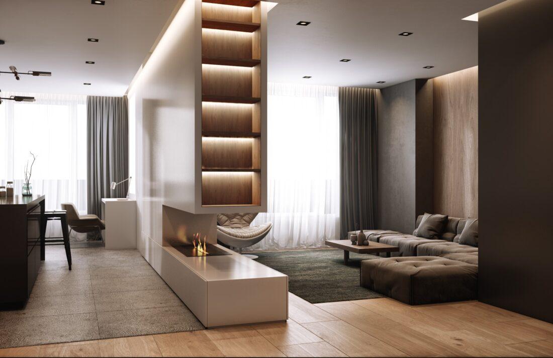 Interior Kitchen – Livingroom 213 Scene