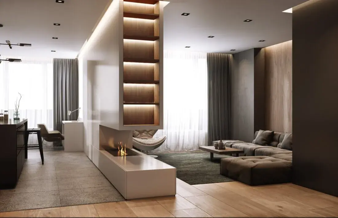 Interior Kitchen – Livingroom 213 Scene