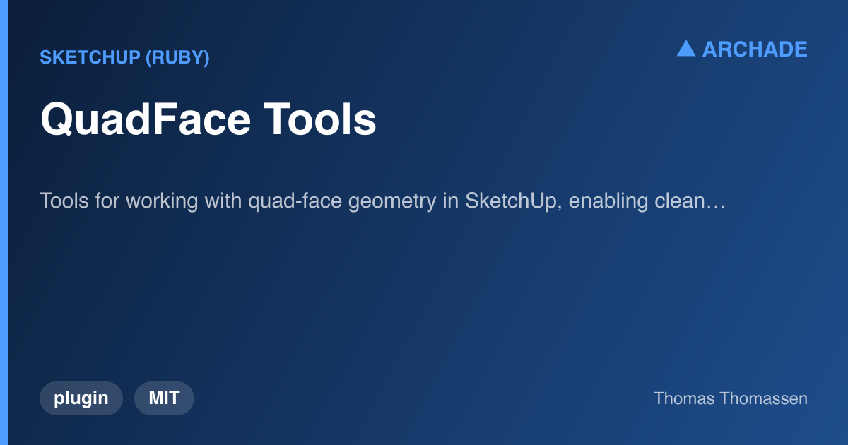 QuadFace Tools