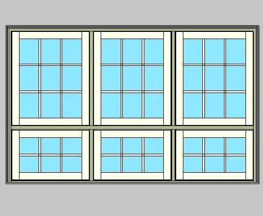 Kolbe Ultra Series Push-out Awning Combination 3-Wide x 2-High Units — preview 1, by Kolbe (RevitCity, CC0)