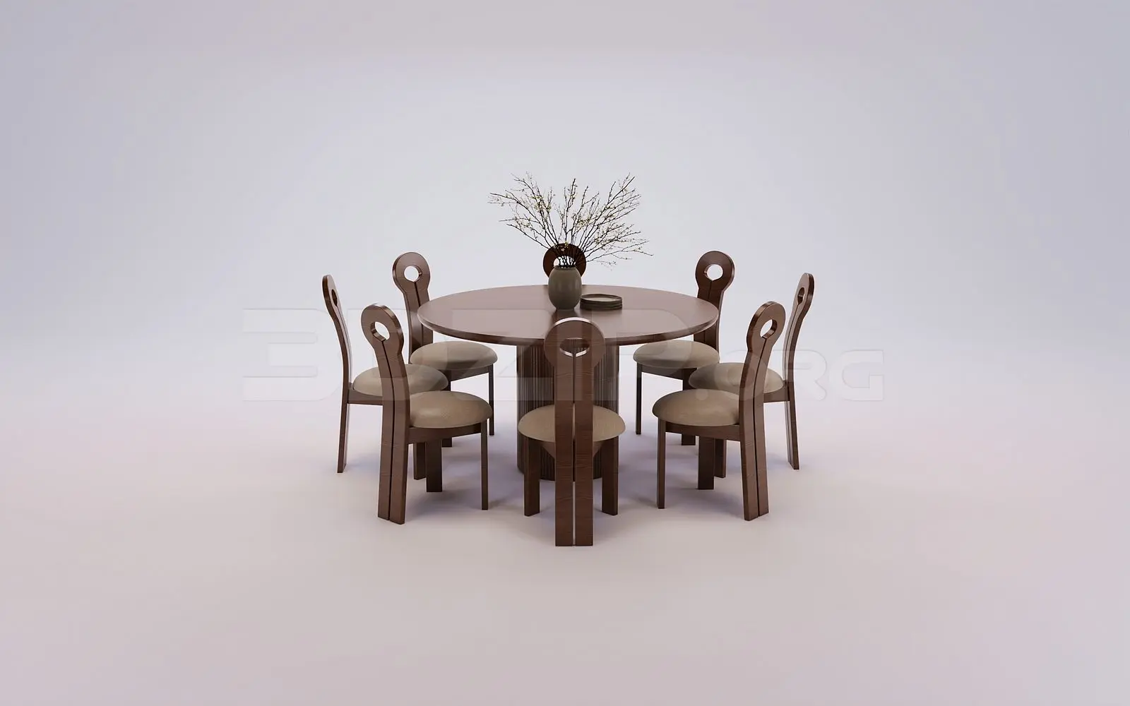 Dining Table And Chair — preview 1 (3dzip)