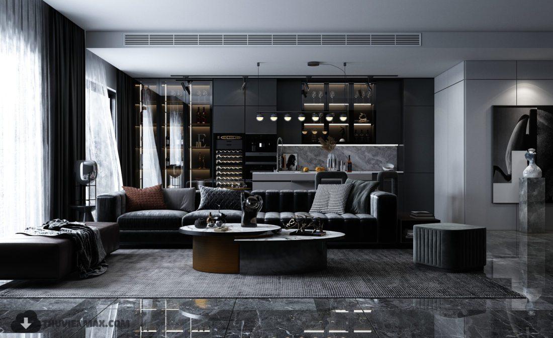 Interior Scene Model Livingroom 336