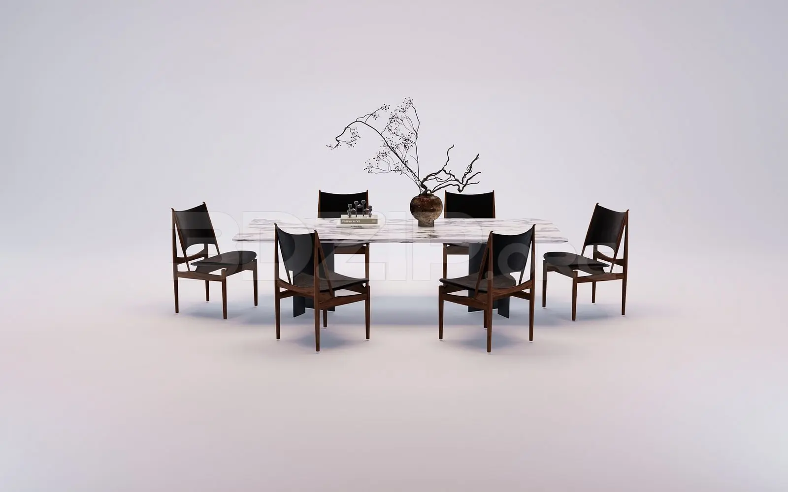 Dining Table And Chair — preview 1 (3dzip)