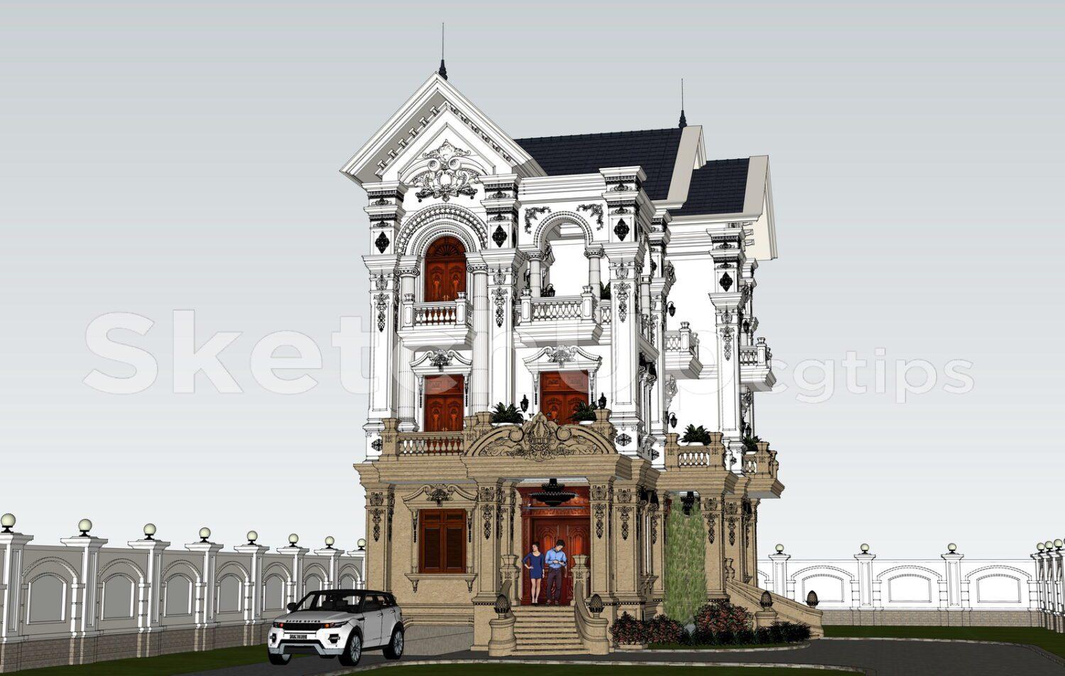 Neoclassical Villa Exterior
