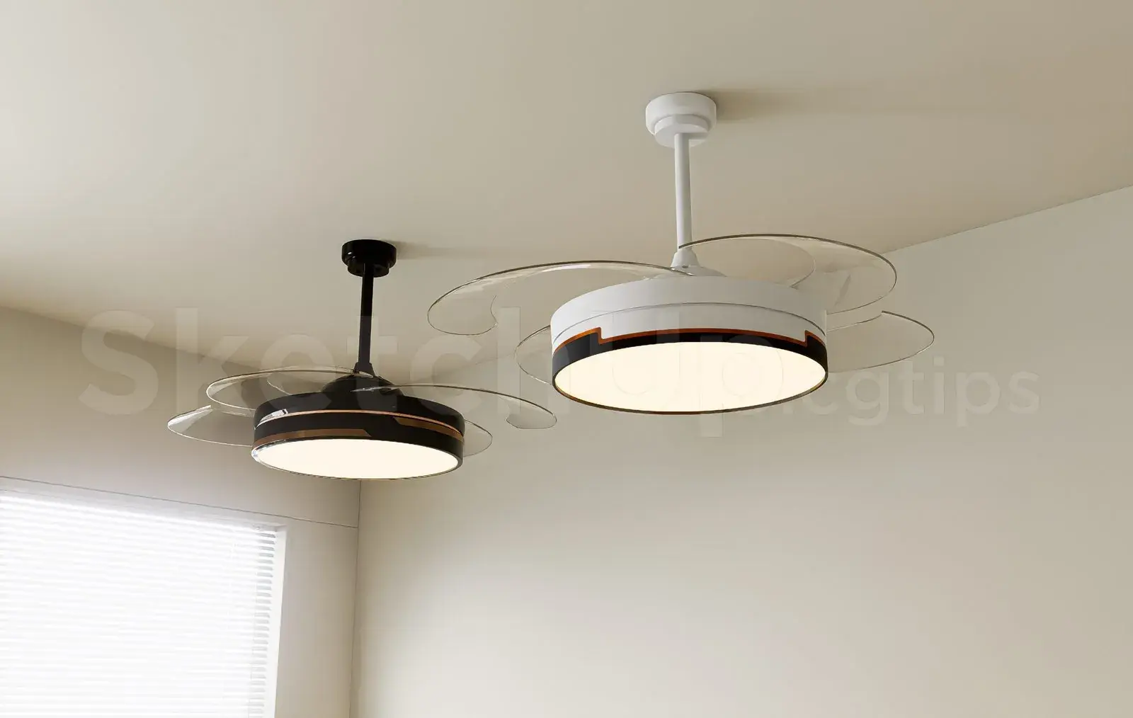 Modern Ceiling Fan with LED Light