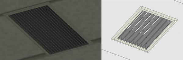 Ceiling vent parametric