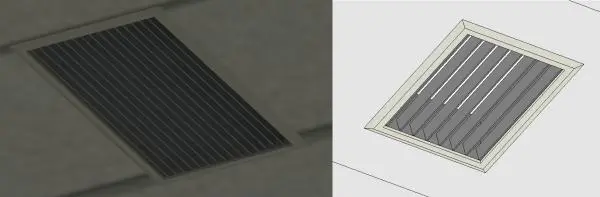 Ceiling vent parametric