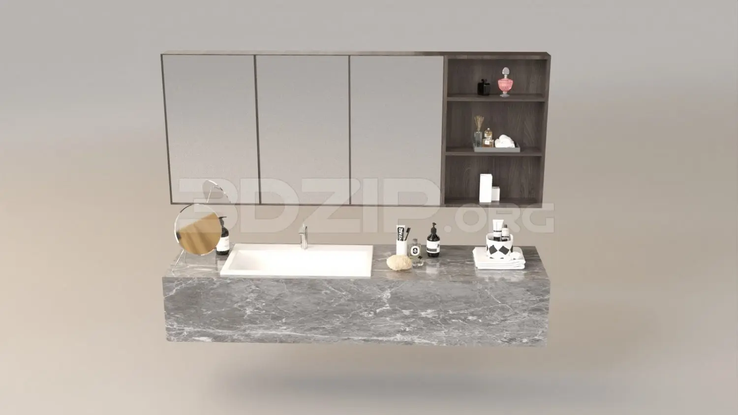 Wash Basin — preview 1 (3dzip, CC0)