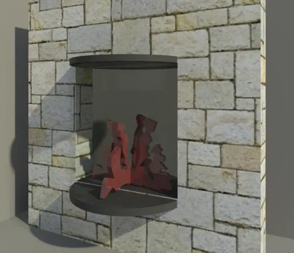 Double Sided Fireplace