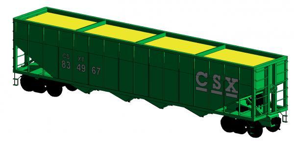 Train Hopper Car