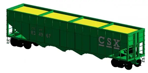 Train Hopper Car