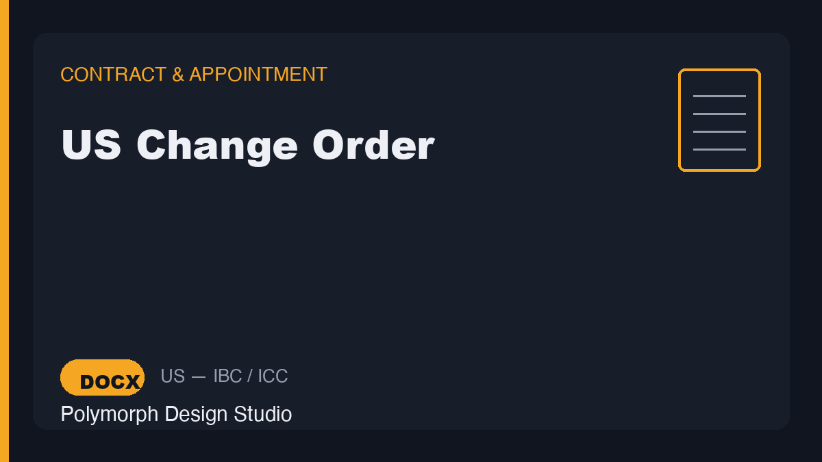 US Change Order