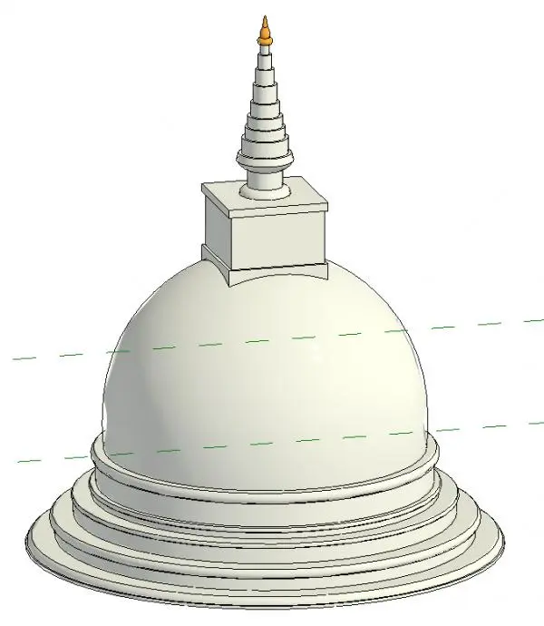 Stupa Dagaba Buddhist Temple — preview 1, by Sampath Sagara (RevitCity, CC0)