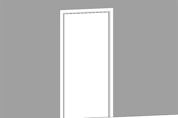 standard NZ flush panel single door
