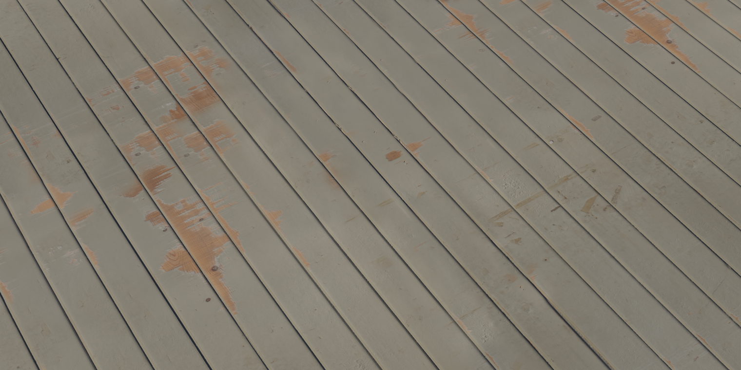 Distressed Painted Planks