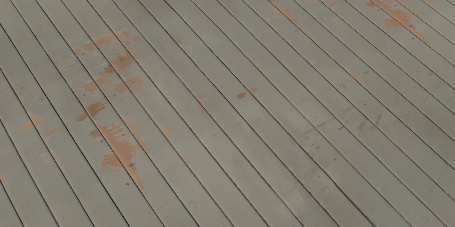 Distressed Painted Planks