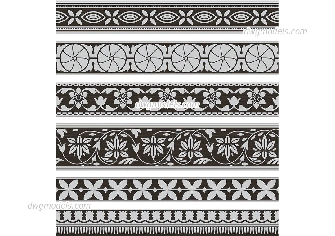 Indian Pattern — preview 1 (dwgmodels.com, CC0)