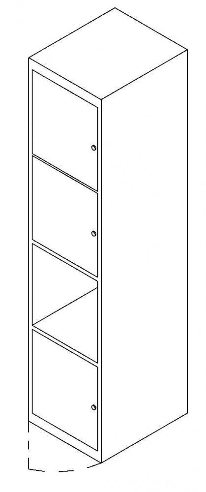 Three Door Locker