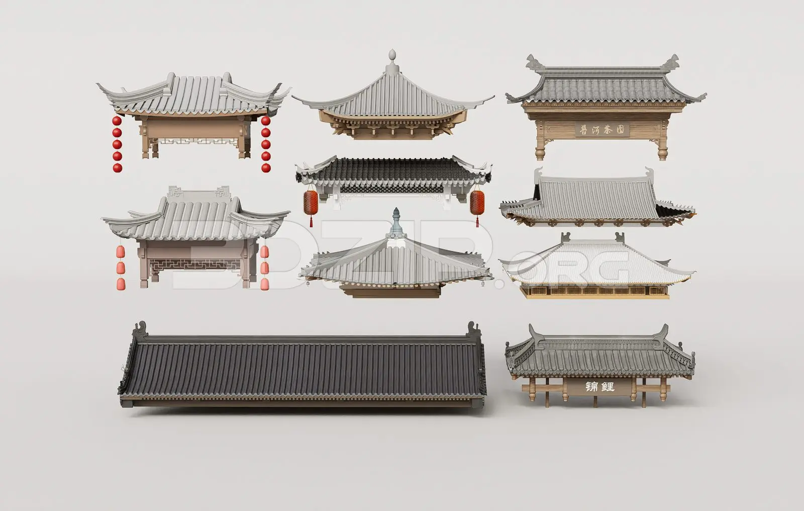 Traditional Asian Roof Collection
