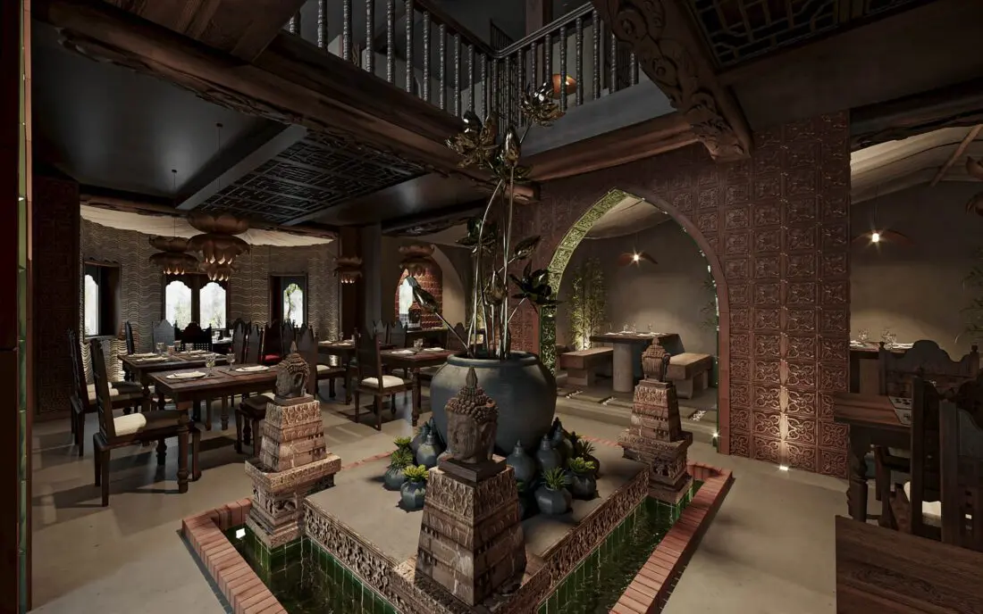 Interior Restaurant 79 Scenes — preview 1, by Hoang Tung (3dzip)