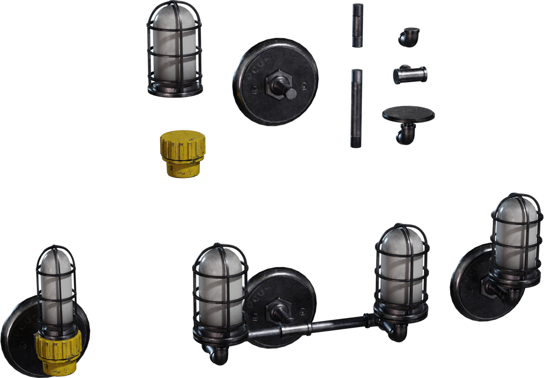 Industrial Caged Sconce