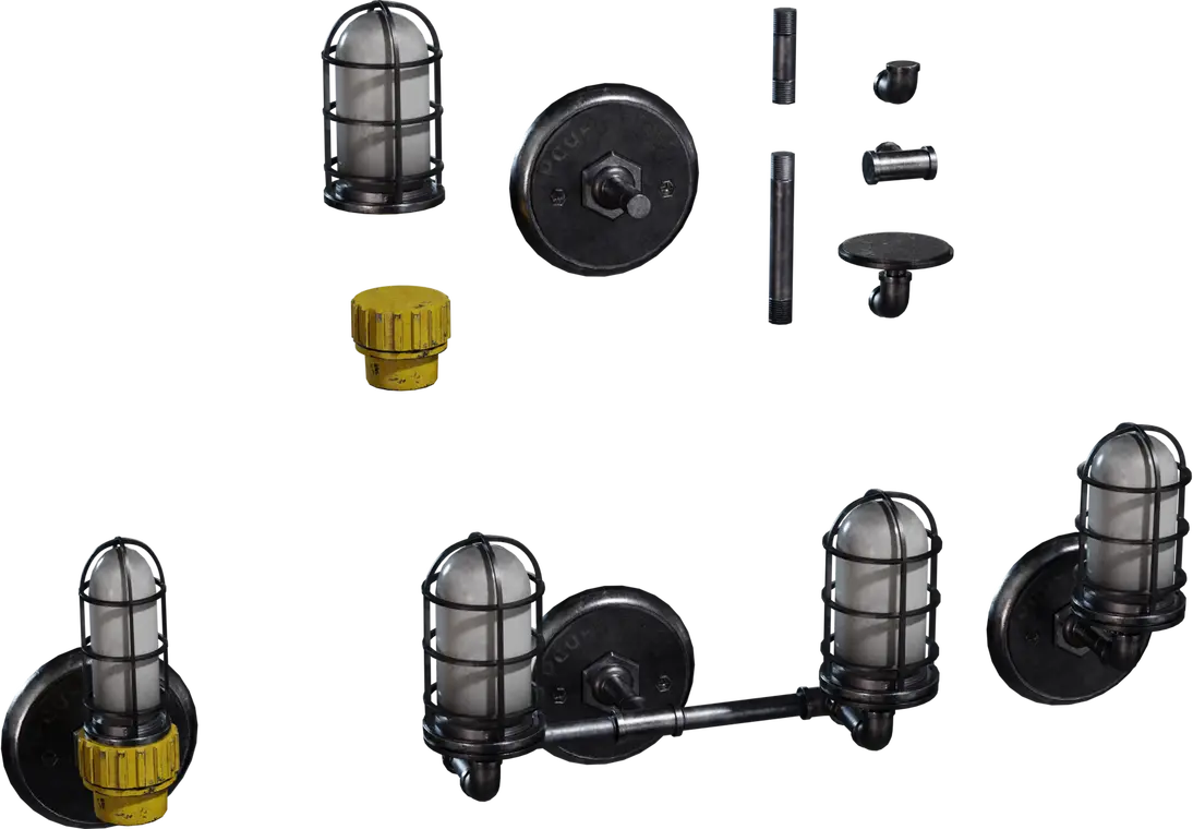 Industrial Caged Sconce
