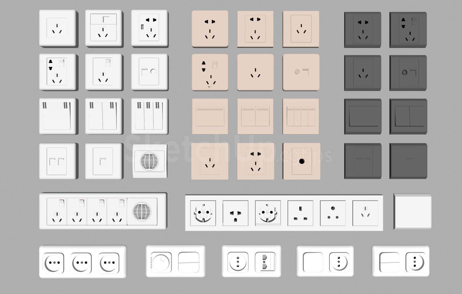 Electrical outlets and switches