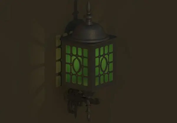 Antique Door Lamp Revised