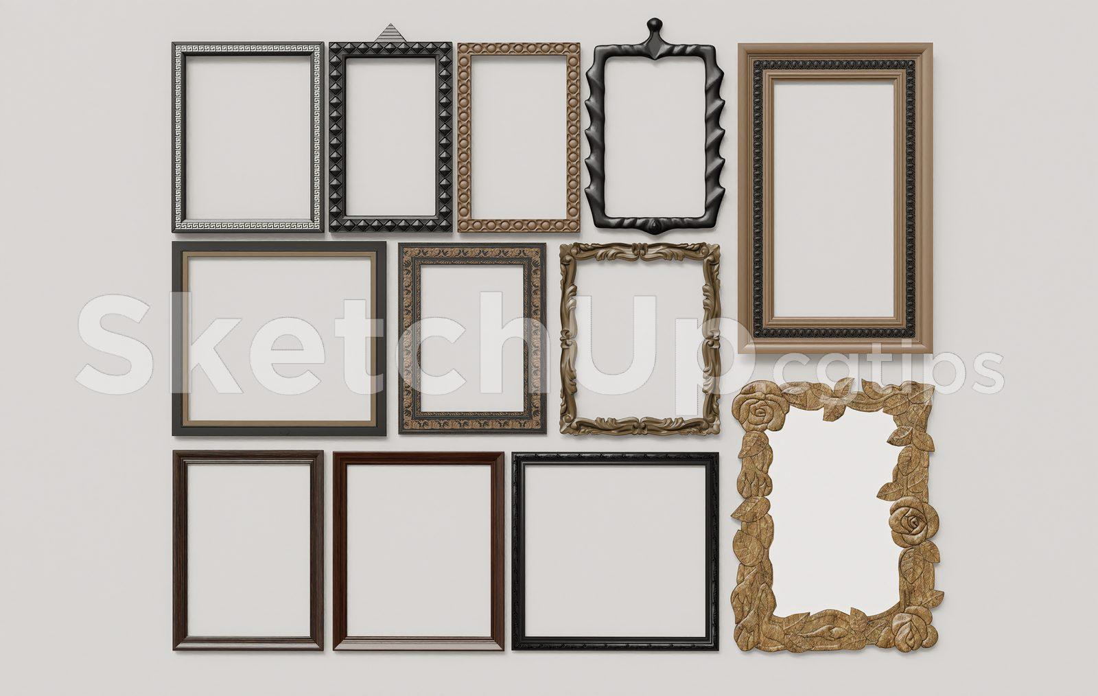 Vintage & Modern Photo Frame Set